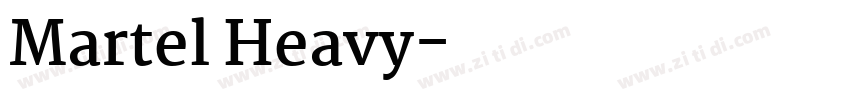 Martel Heavy字体转换